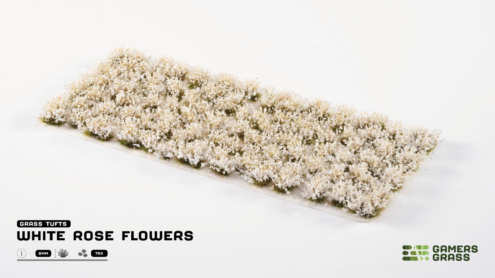 Gamer's Grass: White Rose Flowers